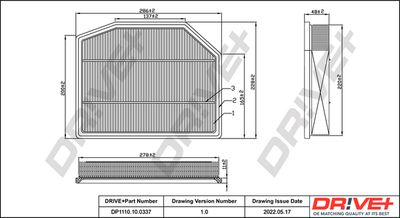 Воздушный фильтр Dr!ve+ DP1110.10.0337