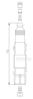 Kontaktspraudnis, Aizdedzes svece BREMI 13272A5