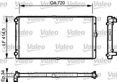 Radiators, Motora dzesēšanas sistēma VALEO 732177