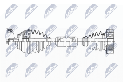 Приводной вал NTY NPW-VW-173
