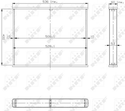 сетка радиатора, охлаждение двигателя NRF 13954