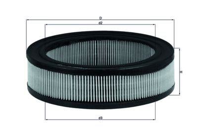 Gaisa filtrs MAHLE LX 167