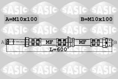 Тормозной шланг SASIC 6606095
