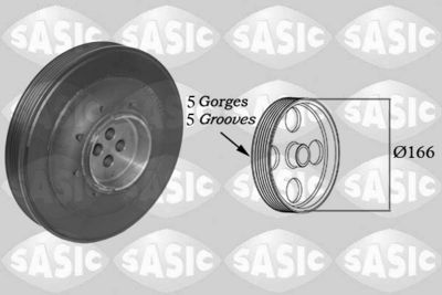 Ременный шкив, коленчатый вал SASIC 2150068