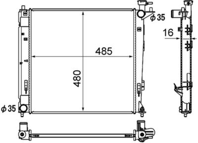Radiators, Motora dzesēšanas sistēma MAHLE CR 1893 000S