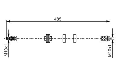 Тормозной шланг BOSCH 1 987 476 860