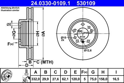 Тормозной диск ATE 24.0330-0109.1