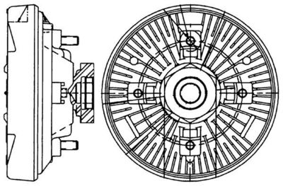 Sajūgs, Radiatora ventilators MAHLE CFC 232 000P