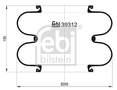 Pneimoatsperes spilvens, Pneimopiekare FEBI BILSTEIN 39312
