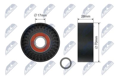 Spriegotājrullītis, Ķīļrievu siksna NTY RNK-BM-070