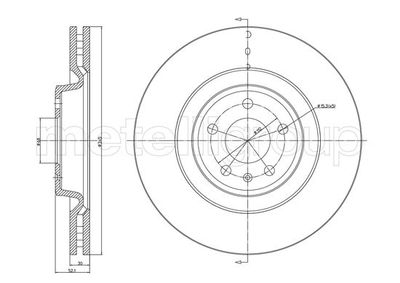 Тормозной диск METELLI 23-1250C