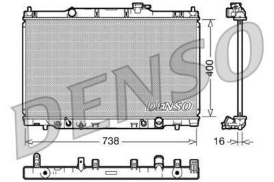 Radiators, Motora dzesēšanas sistēma DENSO DRM40013