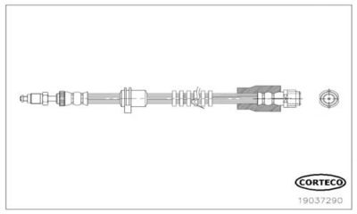 Bremžu šļūtene CORTECO 19037290