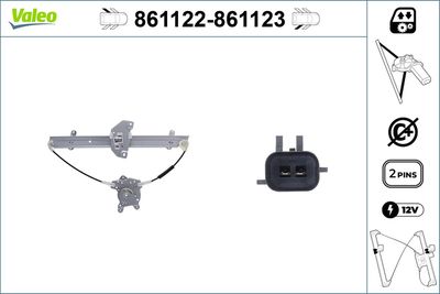 Стеклоподъемник VALEO 861122