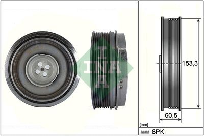Ременный шкив, коленчатый вал Schaeffler INA 544 0505 10