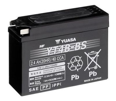 Startera akumulatoru baterija YUASA YT4B-BS