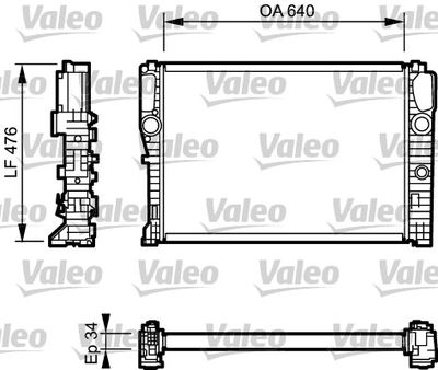 Radiators, Motora dzesēšanas sistēma VALEO 732870