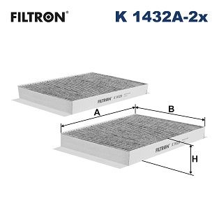 Фильтр, воздух во внутренном пространстве FILTRON K 1432A-2x
