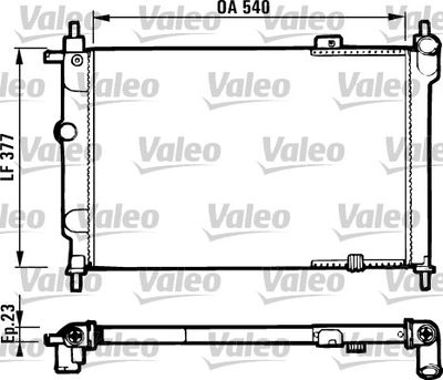 Radiators, Motora dzesēšanas sistēma VALEO 731551
