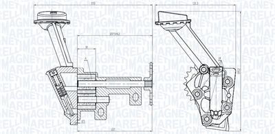 Масляный насос MAGNETI MARELLI 351516000018
