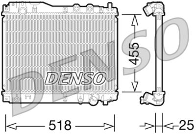 Radiators, Motora dzesēšanas sistēma DENSO DRM40027