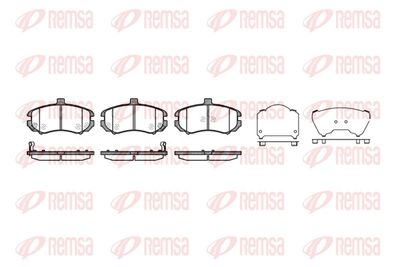 Bremžu uzliku kompl., Disku bremzes REMSA 1194.02