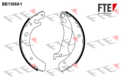 Bremžu loku komplekts FTE 9100076