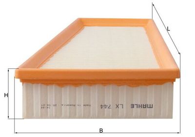 Gaisa filtrs MAHLE LX 744