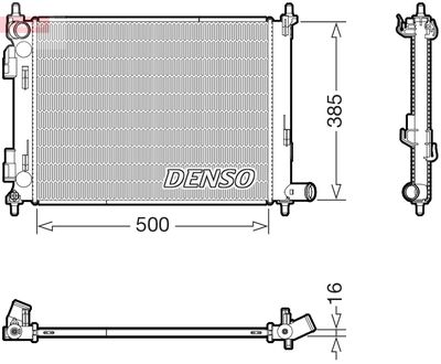 Radiators, Motora dzesēšanas sistēma DENSO DRM43013