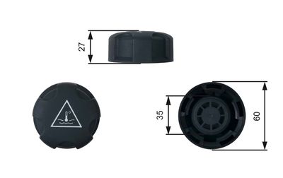 Крышка, резервуар охлаждающей жидкости GATES RC247