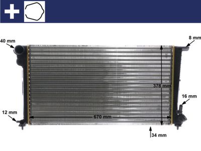 Radiators, Motora dzesēšanas sistēma MAHLE CR 624 000S