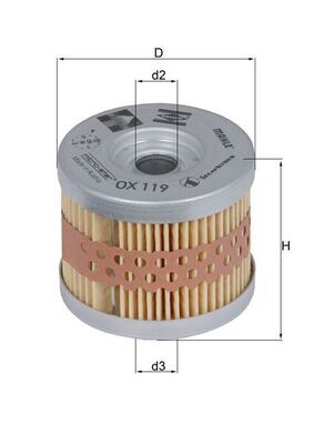 Масляный фильтр MAHLE OX 119