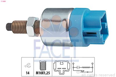 Выключатель фонаря сигнала торможения FACET 7.1089