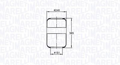 Pneimoatsperes spilvens, Pneimopiekare MAGNETI MARELLI 030607020019