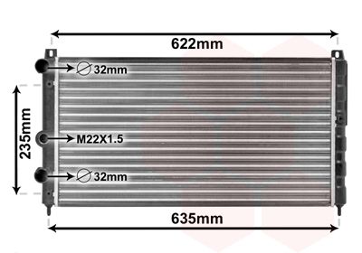 Radiators, Motora dzesēšanas sistēma VAN WEZEL 76002003