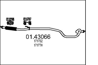 Izplūdes caurule MTS 01.43066