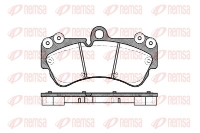 Комплект тормозных колодок, дисковый тормоз REMSA 0994.00