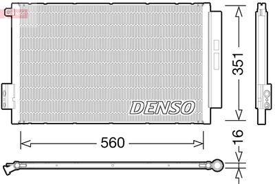 Конденсатор, кондиционер DENSO DCN09043