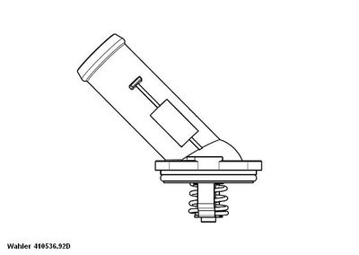 Термостат, охлаждающая жидкость BorgWarner (Wahler) 410536.92D
