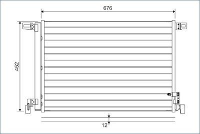 Конденсатор, кондиционер VALEO 822609