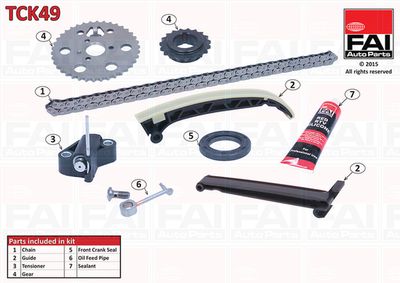 Комплект цели привода распредвала FAI AUTOPARTS TCK49