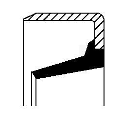 Уплотнительное кольцо CORTECO 12015702B