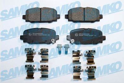 Комплект тормозных колодок, дисковый тормоз SAMKO 5SP2183K