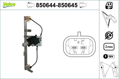 Стеклоподъемник VALEO 850644