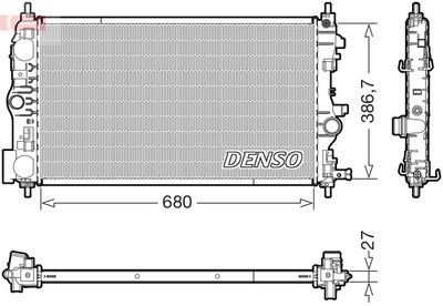 Radiators, Motora dzesēšanas sistēma DENSO DRM20047
