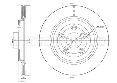 Тормозной диск METELLI 23-1492C
