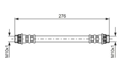 Bremžu šļūtene BOSCH 1987476712