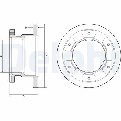 Тормозной диск DELPHI BG9201