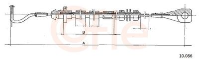 Тросик газа COFLE 92.10.086