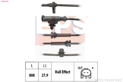 Devējs, Riteņu griešanās ātrums EPS 1.960.120